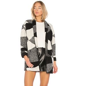 REVOLVE Astr the label Brook Coat Black White XS
